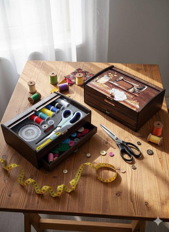 باکس خیاطی چوبی مدل مازاراتی هایلو