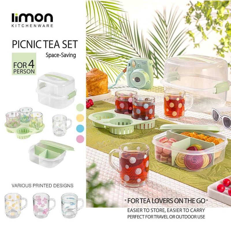 ست چایی خوری و عصرانه خوری 4 نفره لیمون