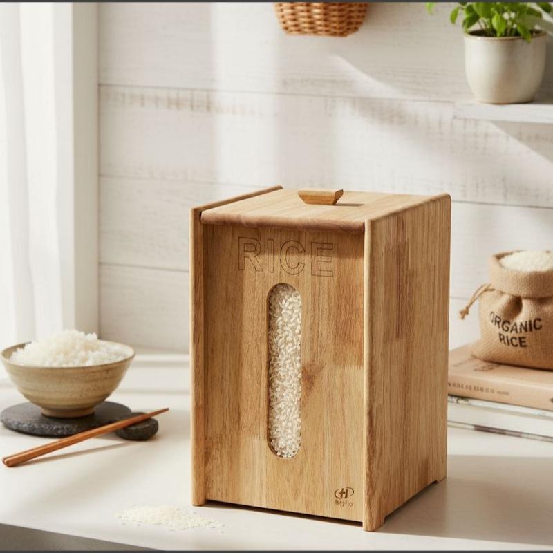 جای برنج چوبی برند هایلو چوب راش 