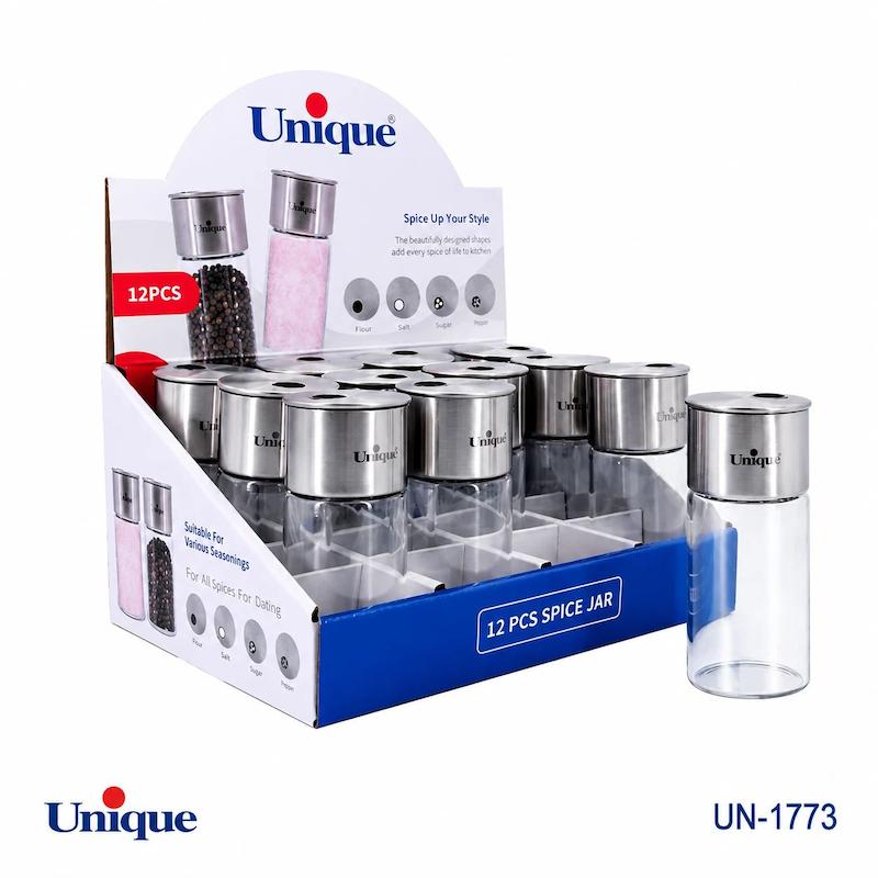 ادویه تک پیرکس درب استیل یونیک کد UN-1773