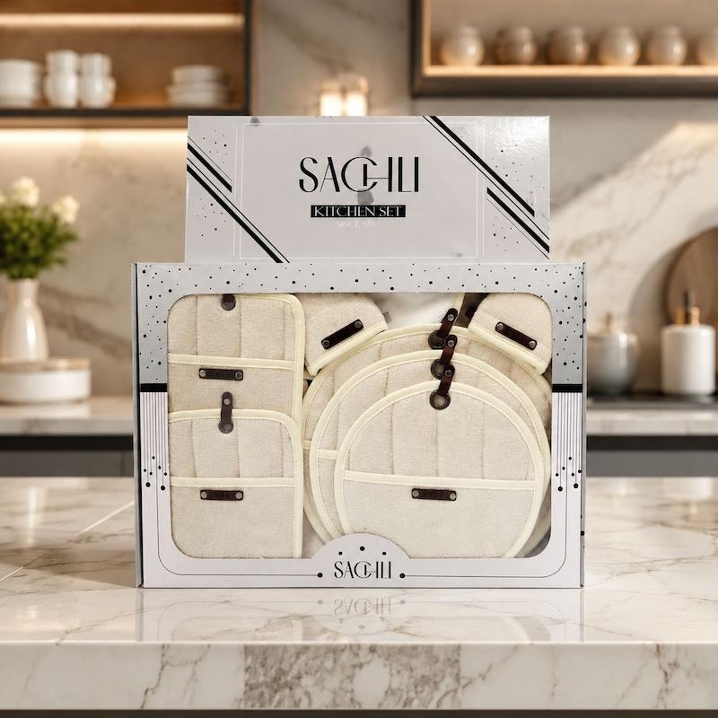 سرویس دمکنی آشپزخانه 12 پارچه شانل برند sachli 
