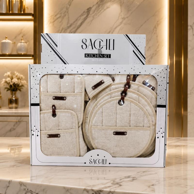 سرویس دمکنی آشپزخانه 12 پارچه شانل برند sachli 