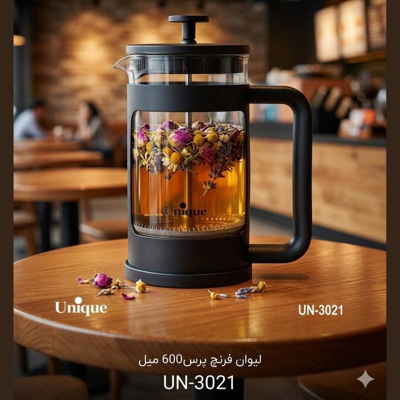 لیوان فرنچ پرس دمنوش یونیک اصل وارداتی 