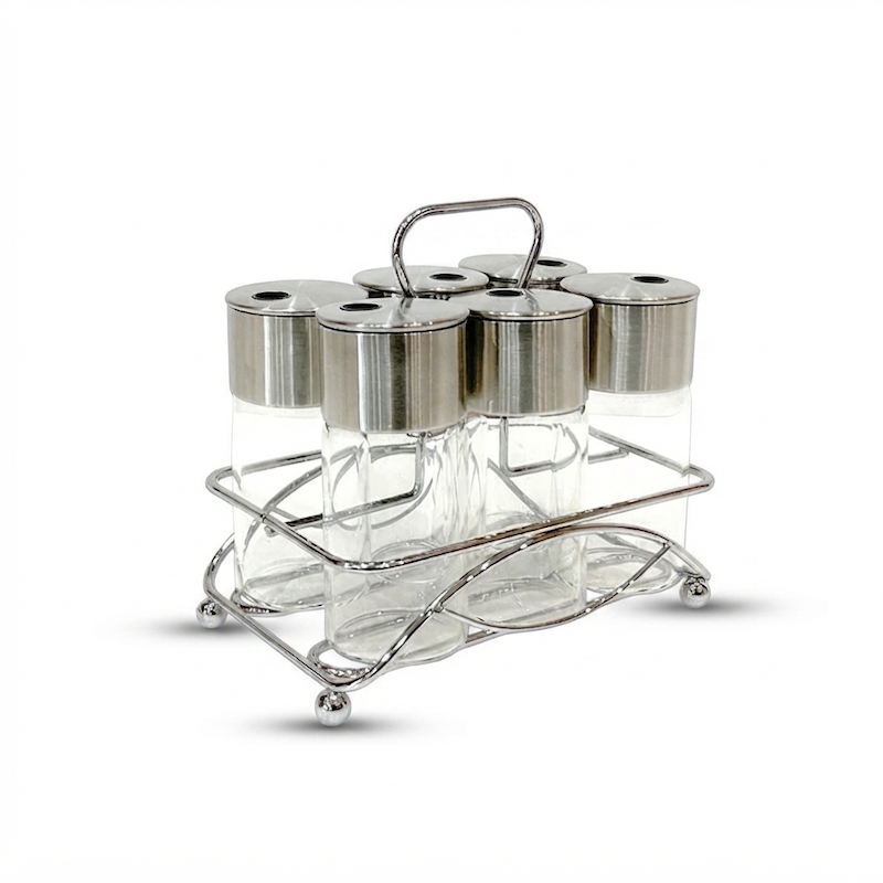 ست جا ادویه 6 پارچه یونیک اصلی وارداتی پیرکس UN-1626