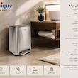 سطل زباله چهارگوش 20 لیتر استیل باآرام بند UN2-4300