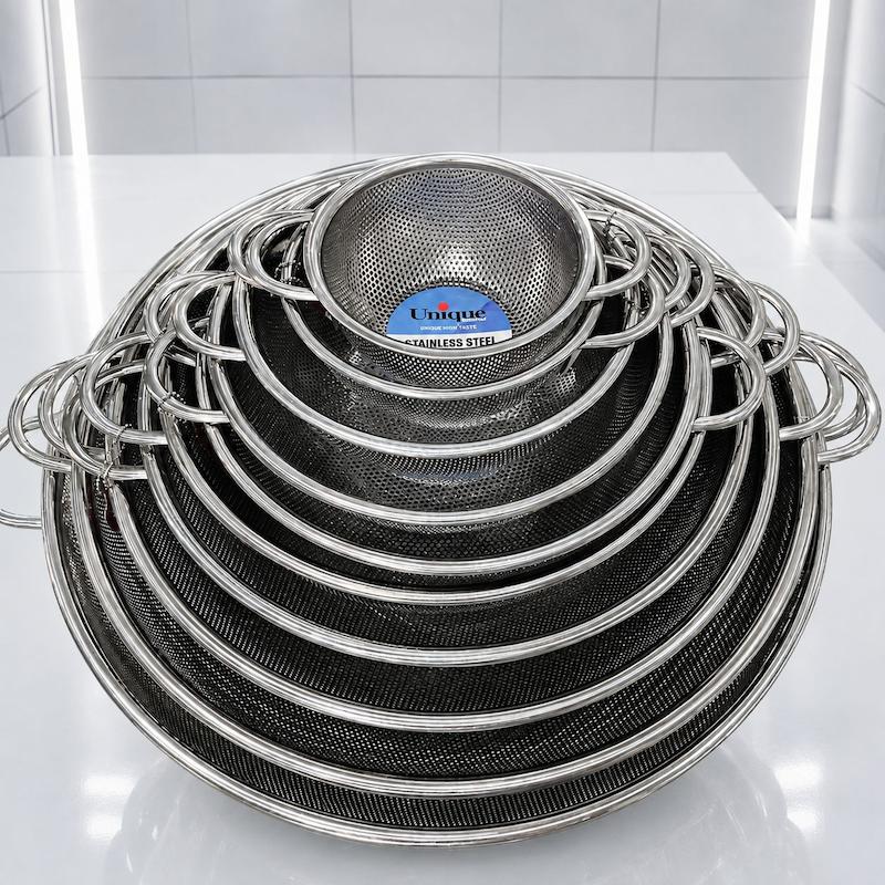 ست سبد آبکش استیل 10 پارچه یونیک اصلی کد UN-4089
