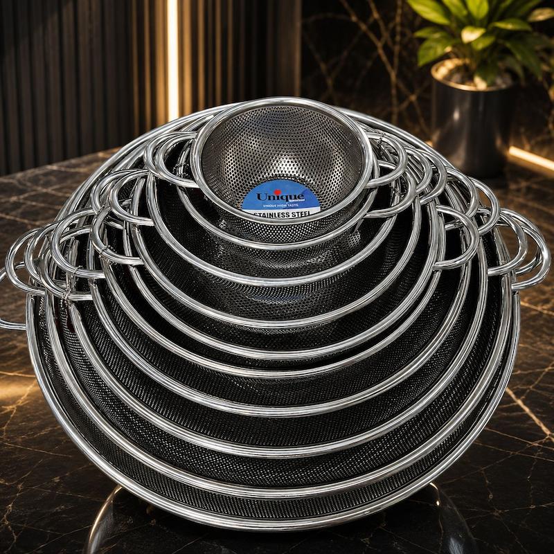 ست سبد آبکش استیل 10 پارچه یونیک اصلی کد UN-4089