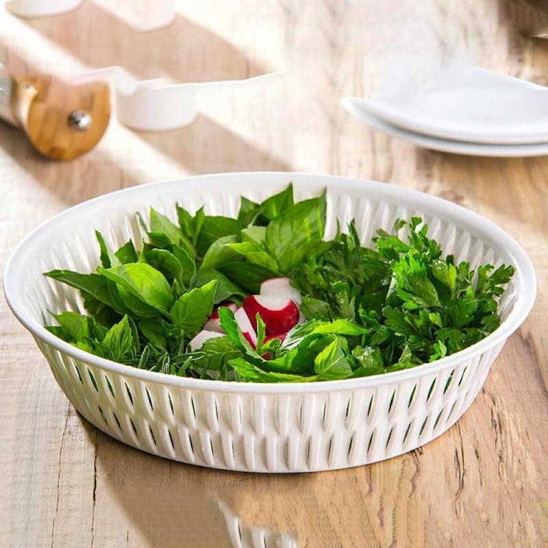 سبد سبزی بیضی طرح بامبو   (الوان) کد 159035 لیمون