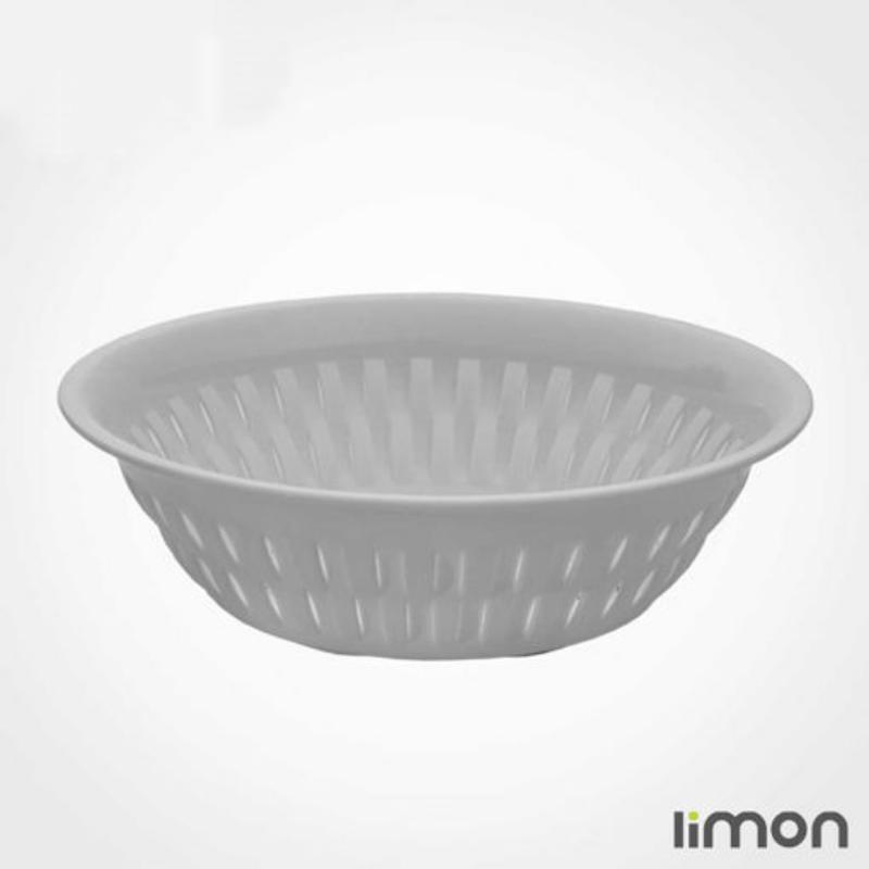 سبد گرد طرح بامبو بزرگ   (الوان) کد 115235 لیمون