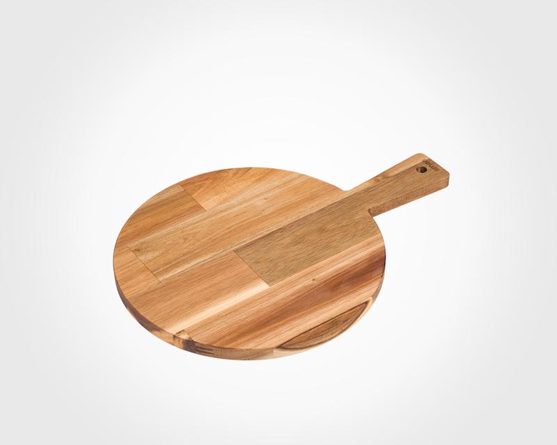 تخته سرو دسته دار گرد کوچک چوبی  کد 223059 لیمون