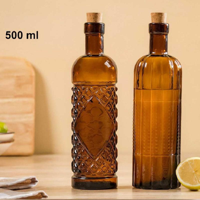 بطری آبلیموخوری درب چوب پنبه ای کد 188800 لیمون