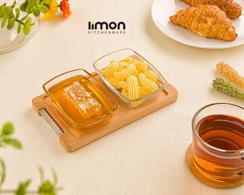 اردو خوري مربع 2 خانه پايه چوبي کد 224159 لیمون