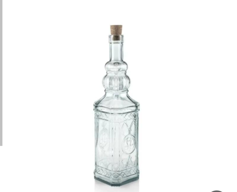 بطری 4گوش درب چوب پنبه ای کوتاه کد 189200 لیمون