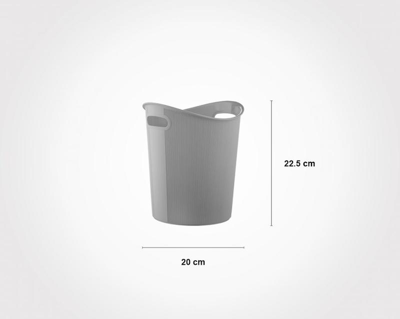 سطل کاغذ شیاردار کوچک   (الوان) کد 141035 لیمون