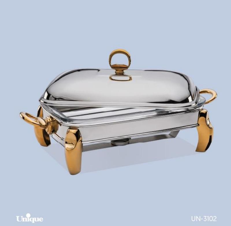 سوفله مستطیل بزرگ پافیلی طلایی کد UN- 3102