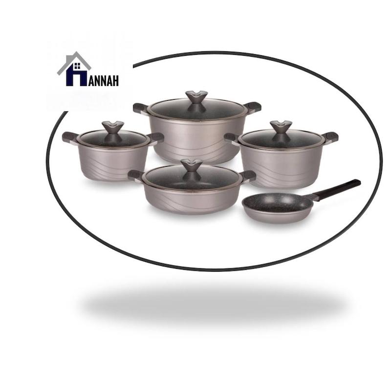  سرویس قابلمه 9 پارچه داخل گرانیت Hanna