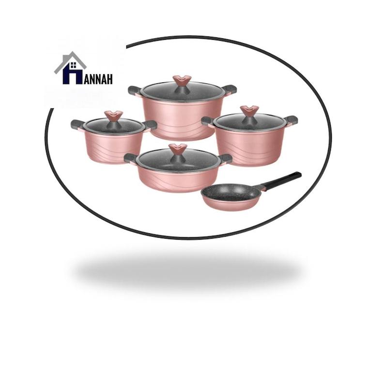  سرویس قابلمه 9 پارچه داخل گرانیت Hanna
