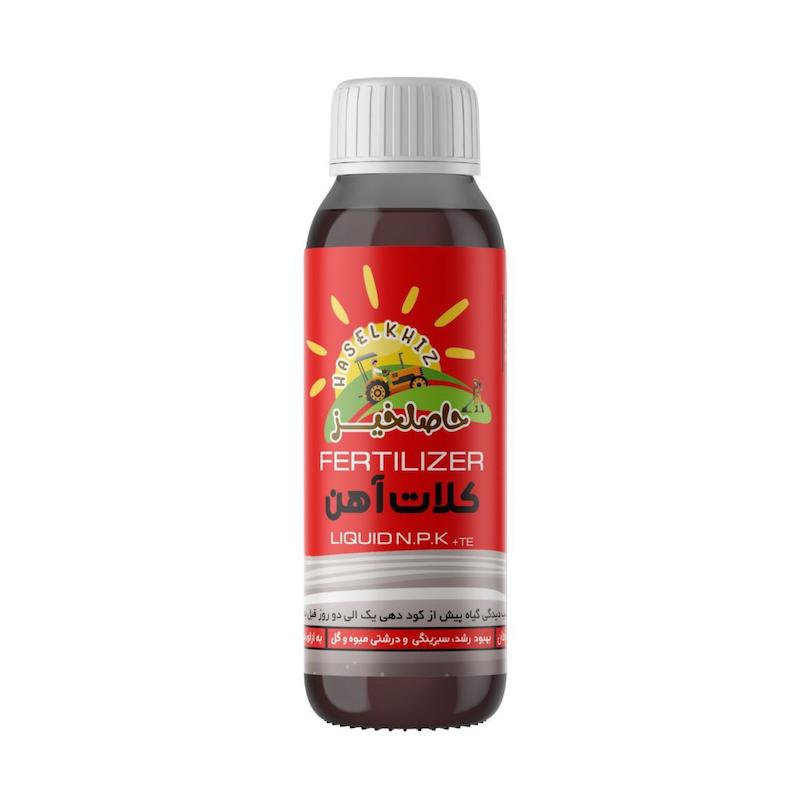 کود مایع کلات آهن حاصلخیز مدل fe6% حجم 100 میلی لیتر