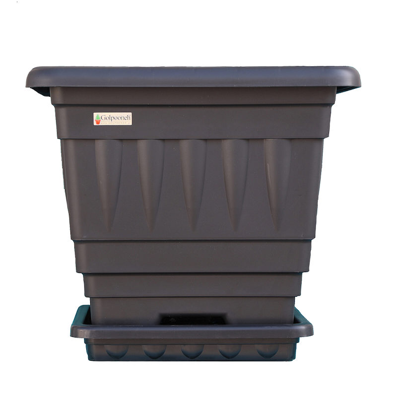 گلدان گلپونه مدل F120 سایز 80*80 در ارتفاع 65 سانتیمتر