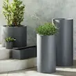 گلدان فایبرگلاس استوانه ای قطر 70 سانتیمتر