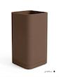 گلدان پلیمری برند مهرنی مدل مکعبی بلند دهانه 20 سانتی متری همراه با زیر گلدانی