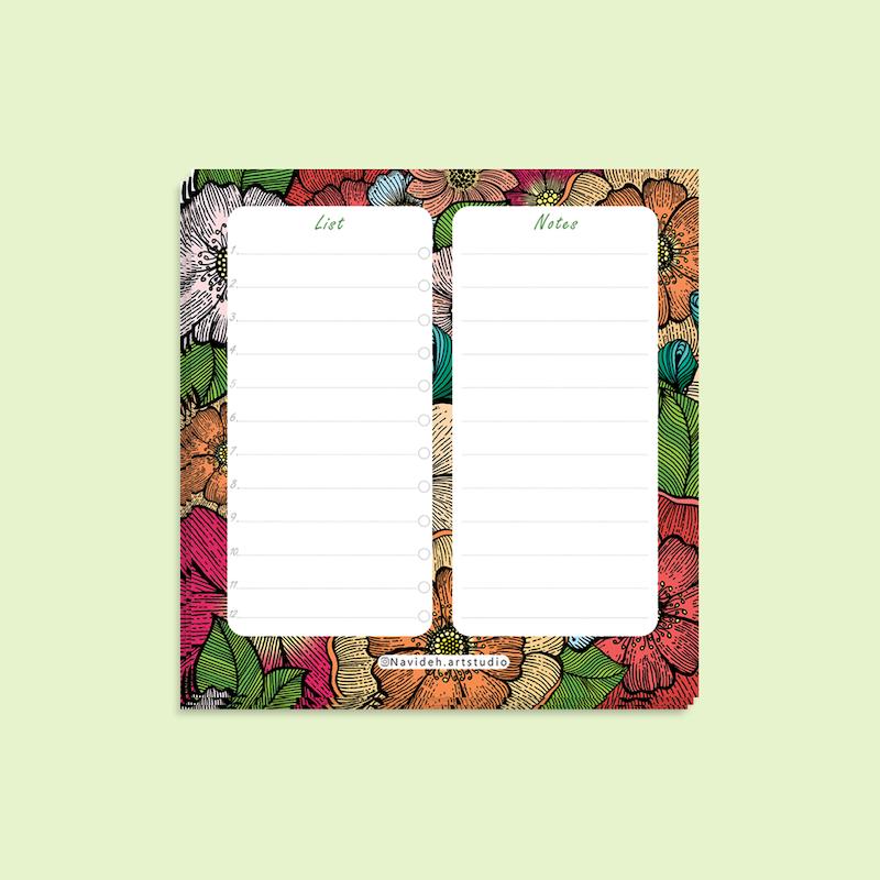 برگه یادداشت رویش بهار