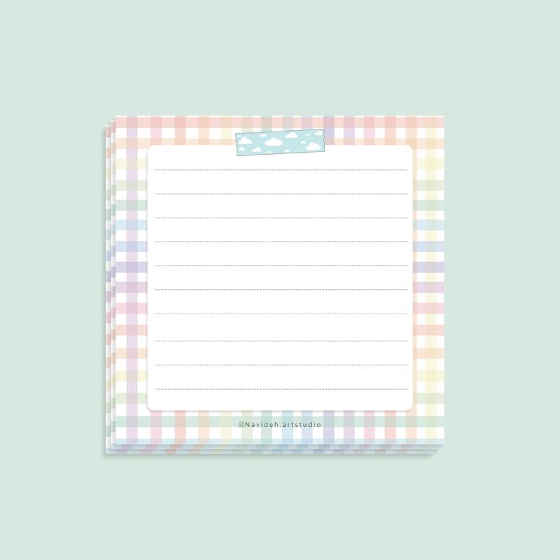 برگه یادداشت  رنگین‌کمان1