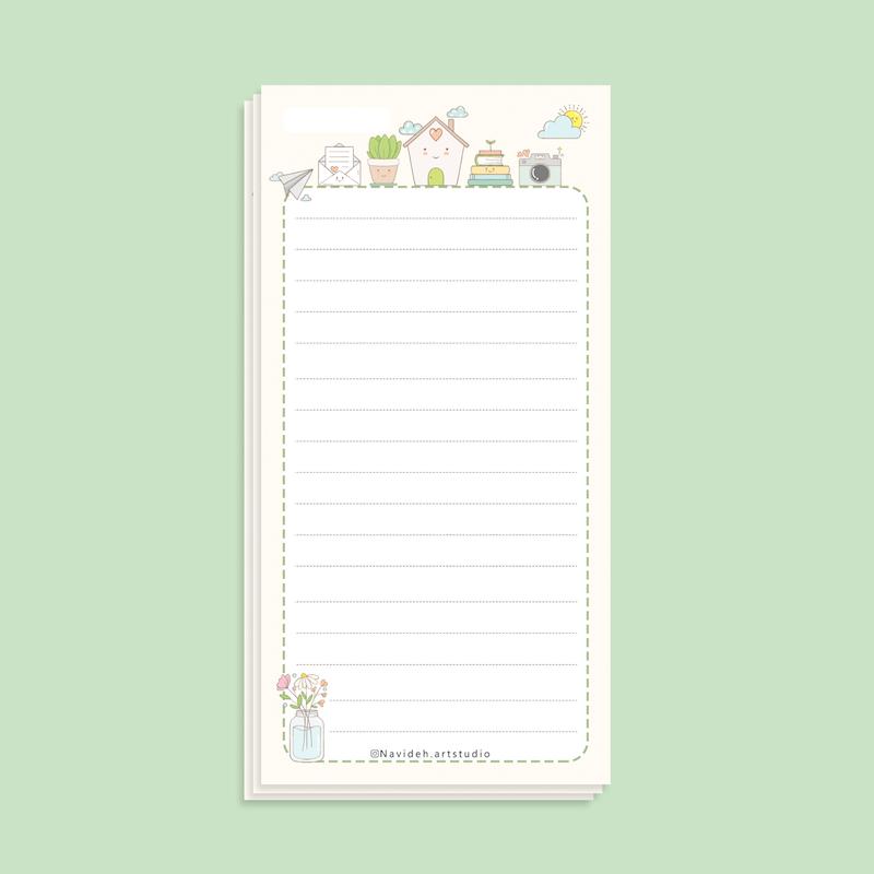 برگه یادداشت روزانه