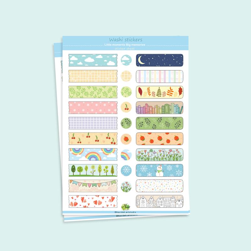 مجموعه استیکر واشی