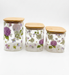 بانکه 3 سایز پیرکس درب بامبو