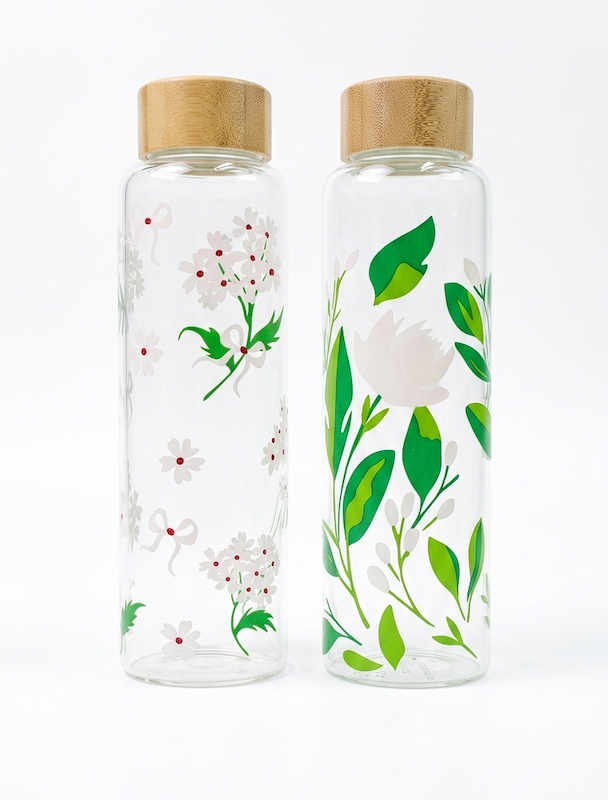 بطری پیرکس حرارتی گل
