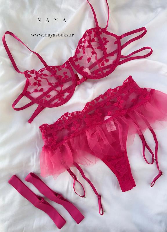 ست فانتری سرخابی(کد:859)