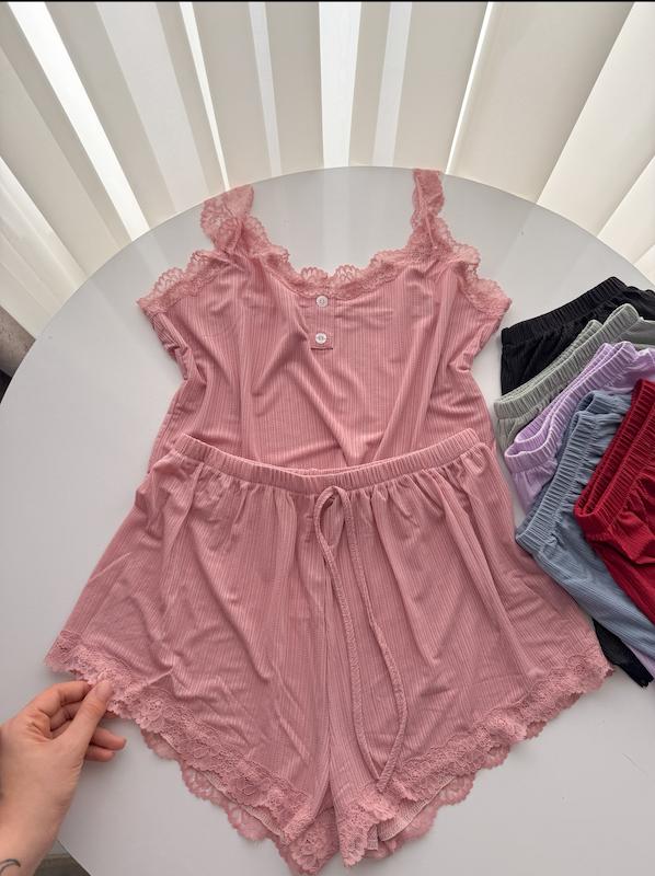 ست کراپ شلوارک 0145