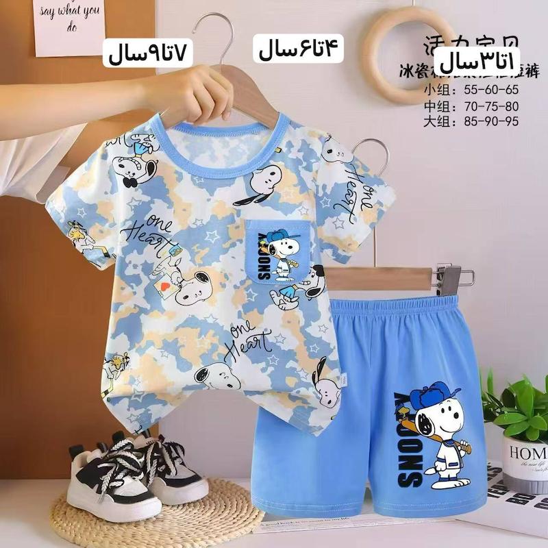 ست تیشرت و شلوارک بچگانه 