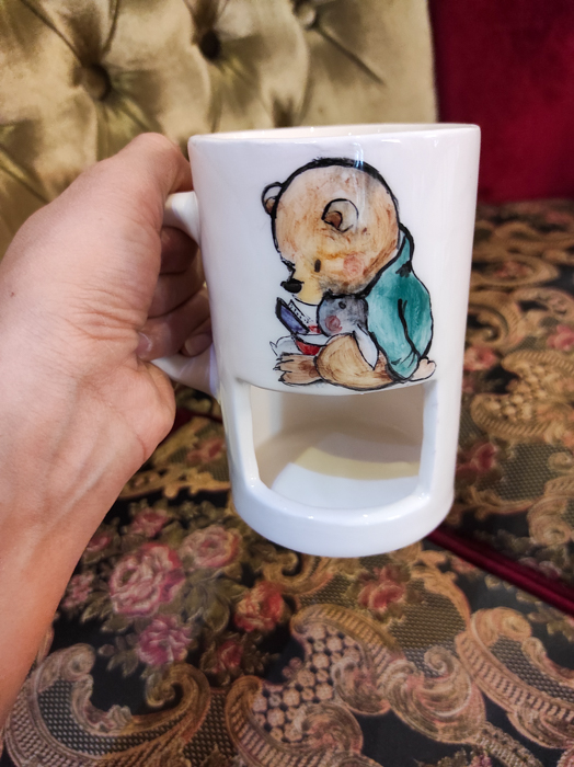 ماگ جیبدار طرح خرس و خرگوش