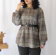 شومیز پشمی چهارخونه 01