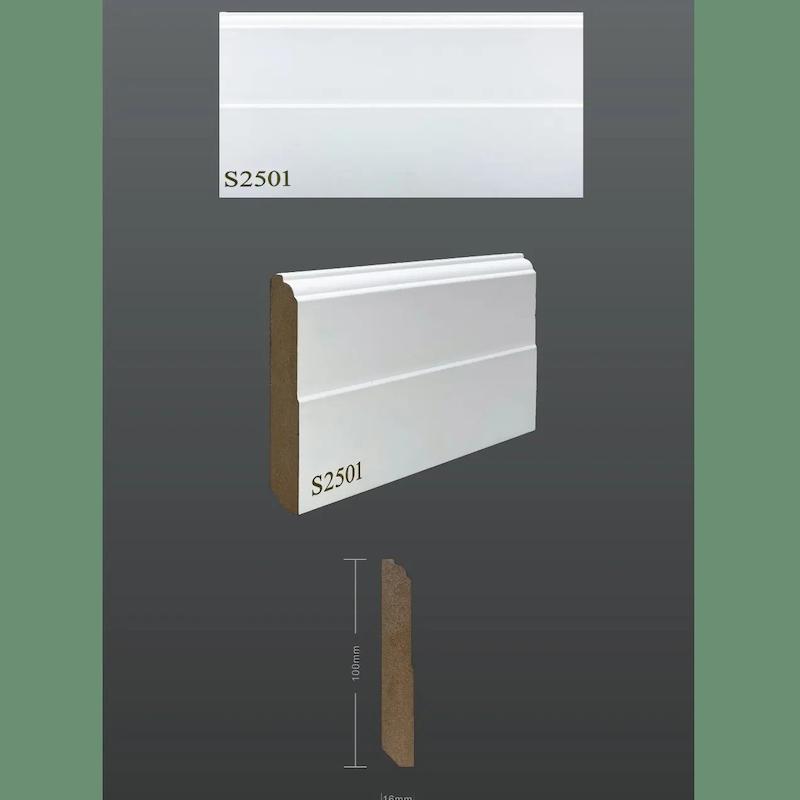 قرنیز ۱۰ سانتی‌متری MDF یشیل سری نئوکلاسیک کد ۲۵۰۱