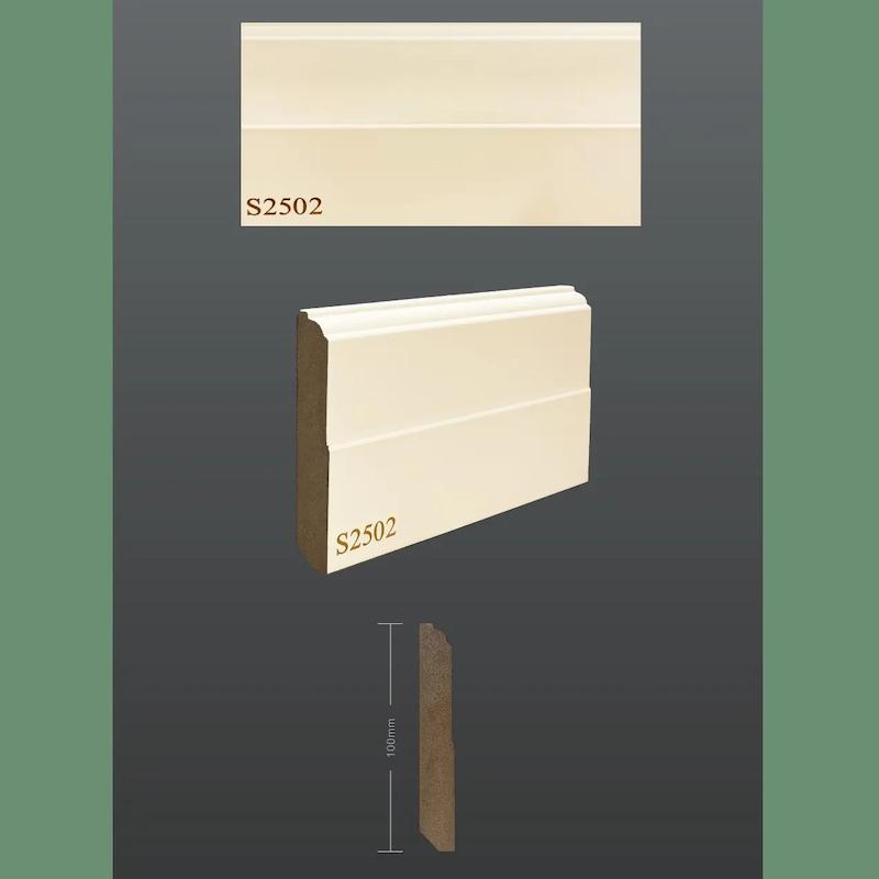 قرنیز ۱۰ سانتی‌متری MDF یشیل سری نئوکلاسیک کد 2502