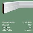 قرنیز ۱۰ سانتی‌متری MDF یشیل سری نئوکلاسیک کد 2503