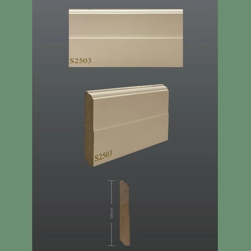 قرنیز ۱۰ سانتی‌متری MDF یشیل سری نئوکلاسیک کد 2503