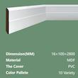 قرنیز ۱۰ سانتی‌متری MDF یشیل سری نئوکلاسیک کد 2504