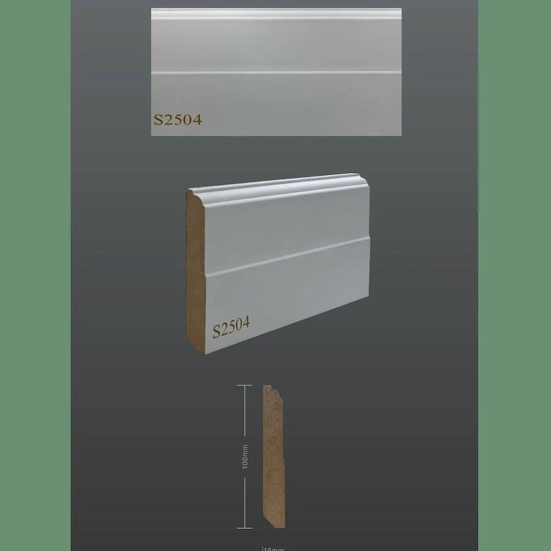 قرنیز ۱۰ سانتی‌متری MDF یشیل سری نئوکلاسیک کد 2504