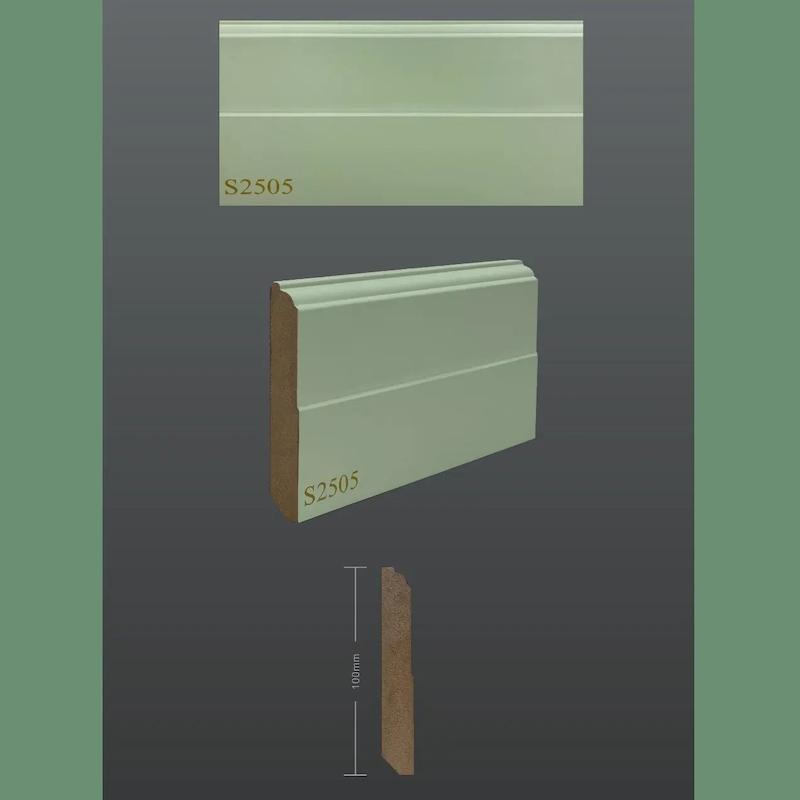قرنیز ۱۰ سانتی‌متری MDF یشیل سری نئوکلاسیک کد 2505