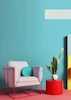 کاغذ دیواری ساده طیف آبی کد 85