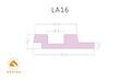 قرنیز لوور لاین نوری 5.2 سانتی متر بهینا کد LA16-81