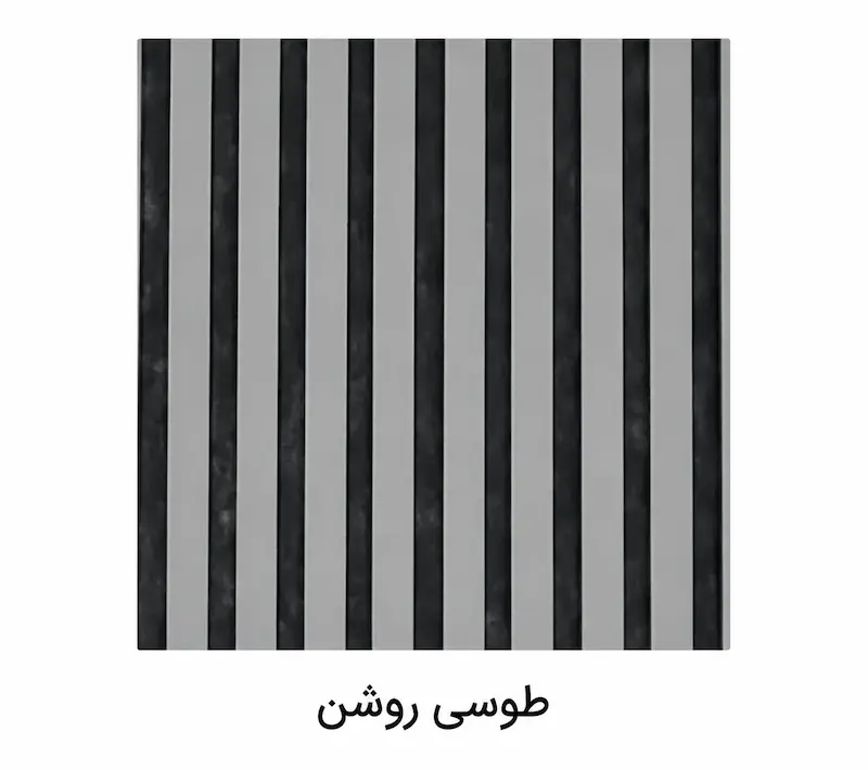 دیوارپوش مدل ترمووال MDF طوسی روشن