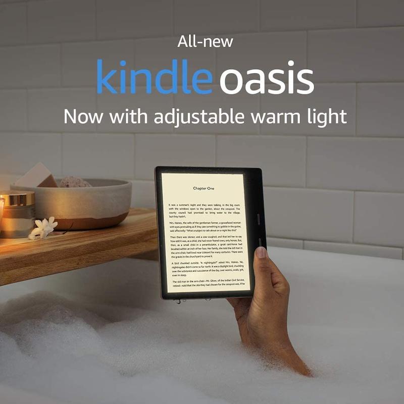 کتاب خوان آمازون کیندل مدل Kindle Oasis به همراه هدیه ویژه آداپتور شارژر