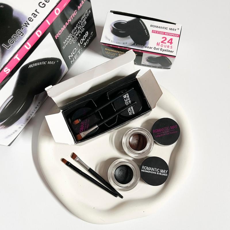 خط چشم دوقلو مشکی و قهوه ای