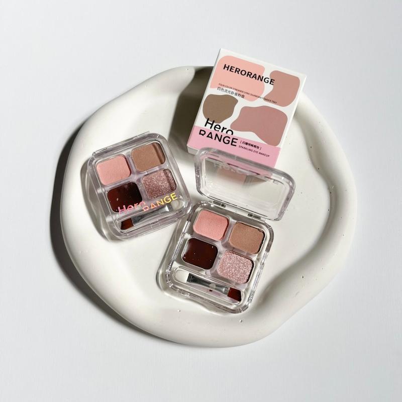 پلت سایه چهار رنگ مینی براش دار Herorange 