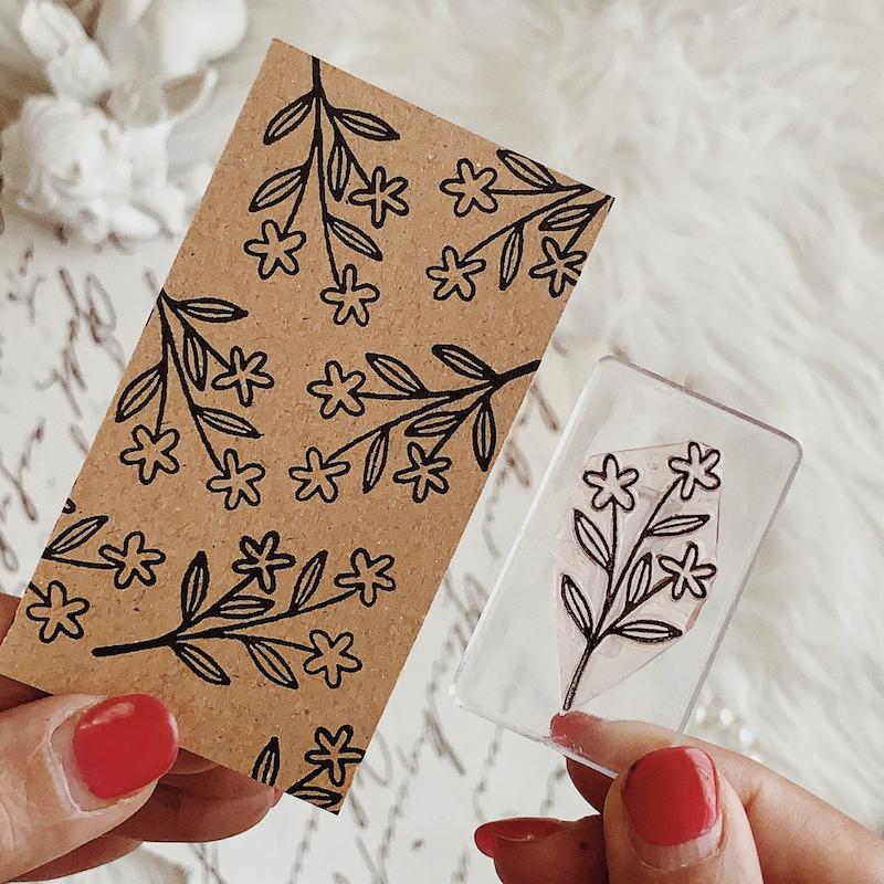 مهر ژلاتینی کد 536 ( گل و برگ )